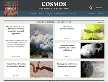 Tablet Screenshot of cosmosmagazine.com